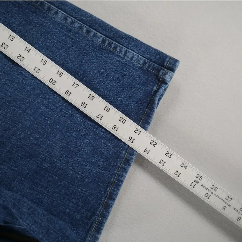 NWT Wrangler Blue Jorts Mens Size 36 Flex Waist Jeans Shorts Workwear